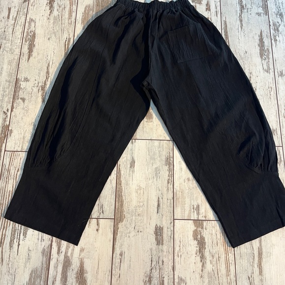 High Waisted Balloon Pants Linen Blend Parachute Harem Silhouette Small NWOT - Picture 9 of 12